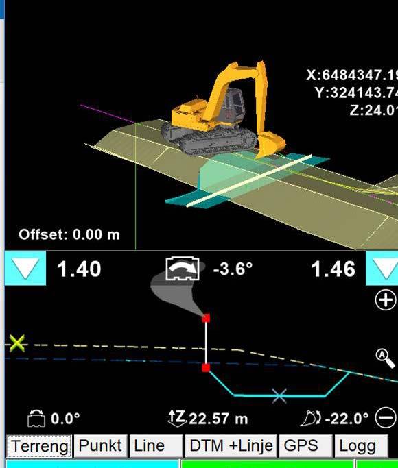 XSITE PRO 3D-SYSTEM Xsite Pro med avanserte 3D funksjoner er en allsidig GPS