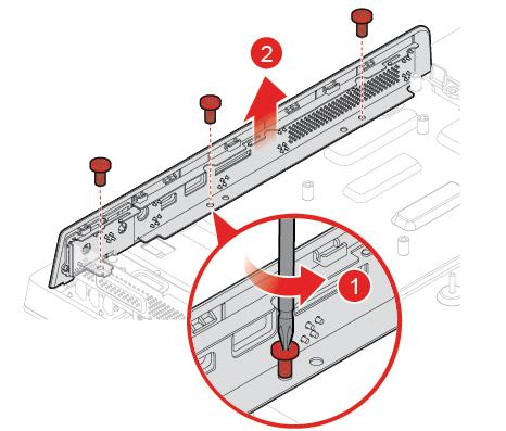 Se «Fullføre bytte av deler» på side 55 for å fullføre utskiftningen. Bytte ut I/O-innfatning på side NB!