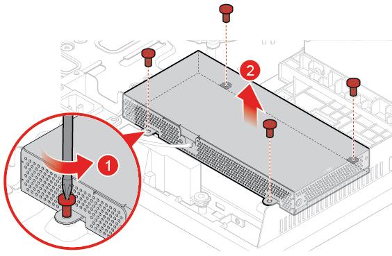 Se «Bytte ut hovedkortbeskyttelsen» på side 26. 5. Fjern VESA-monteringsbraketten. Se «Bytte ut VESA-monteringsbraketten» på side 27. 6.