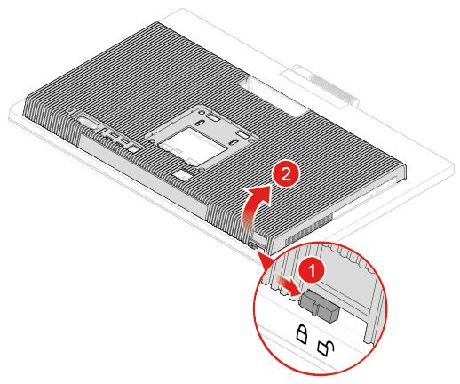 6. Fjern maskindekselet. ADVARSEL: Ikke løft bunnen av LCD-panelet for å unngå at den integrerte kamera- og mikrofonmodulen skades eller blir ødelagt. Figur 17.