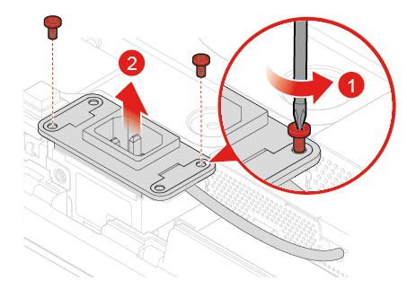 Se «Fjerne maskindekselet» på side 18. 3. Fjern I/O-innfatningen på siden. Se «Skifte I/O-innfatning på side» på side 24. 4. Fjern hovedkortbeskyttelsen.