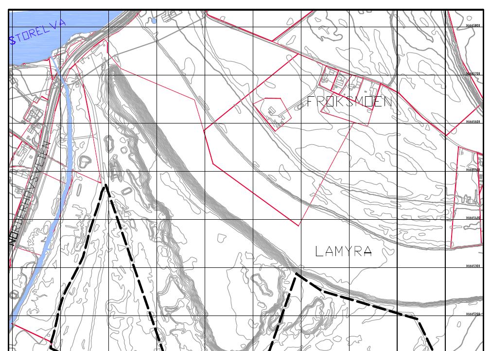 Sammendrag Ingen bolighus eller annen bebyggelse til støyfølsom bruk eksponeres for støy over 55 db Lden, beregnet 4 meter over terreng.