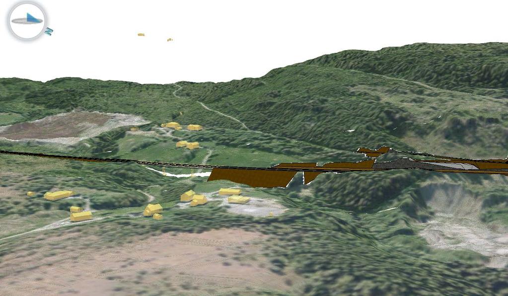 Framtidig fyllingsfot når massene i sideterrenget er tatt ut vil bli regulert som offentlig veggrunn (grøntareal). Fra profilnummer 2500 til 2710 ligger vegen i fjellskjæring.