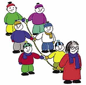 Turtau holder orden i rekkene når barnehagen er på tur i skog og mark eller i bynære miljøer.