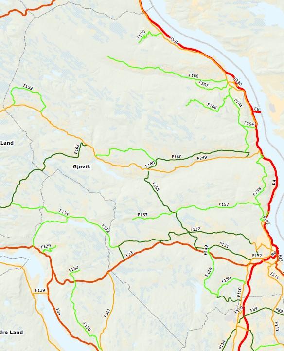 KAP. 10 (PBL 11-10 nr 4) SAMFERDSELSANLEGG 10-1 Holdningsklasser for avkjørsler til veg a) Etablering av nye avkjørsler eller utvidet bruk av eksisterende fra fylkes- eller riksveger skal dersom ikke