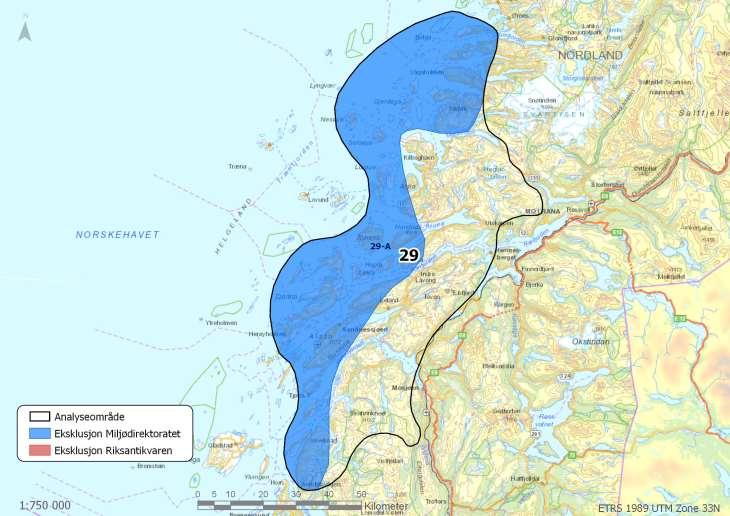 Område 29: Helgeland Areal: 6204 km 2 Kommuner: Vevelstad, Vefsn,