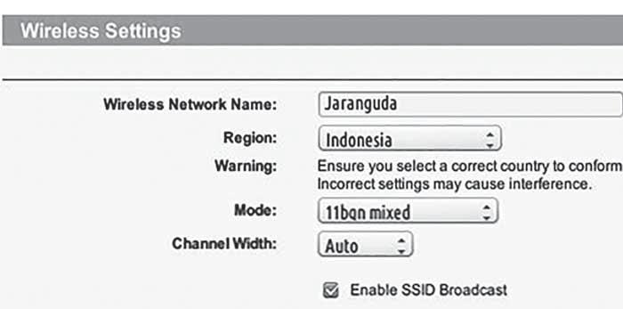 4. Kontroller at ruteren aktiverer SSID Broadcast funksjonen når du kobler