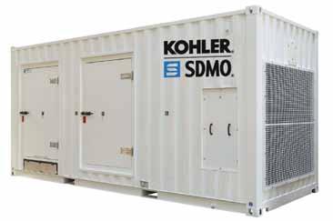 20 containere lydisolerte og allsidige KOHLER-SDMO containere kan tilpasses for å møte alle dine behov. Takket være deres standard dimensjoner er de enkle å transportere.