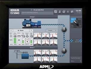 25 kontrollpaneler APM802, for større reservekraftanlegg brukervennlig og fokus ergonomisk APM802 har blitt nøye designet i samarbeid med brukerne for å sikre optimal brukerkomfort.
