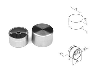 042 Bend til trehåndløper Vinkel=90 ø=42,4mm Endelokk til