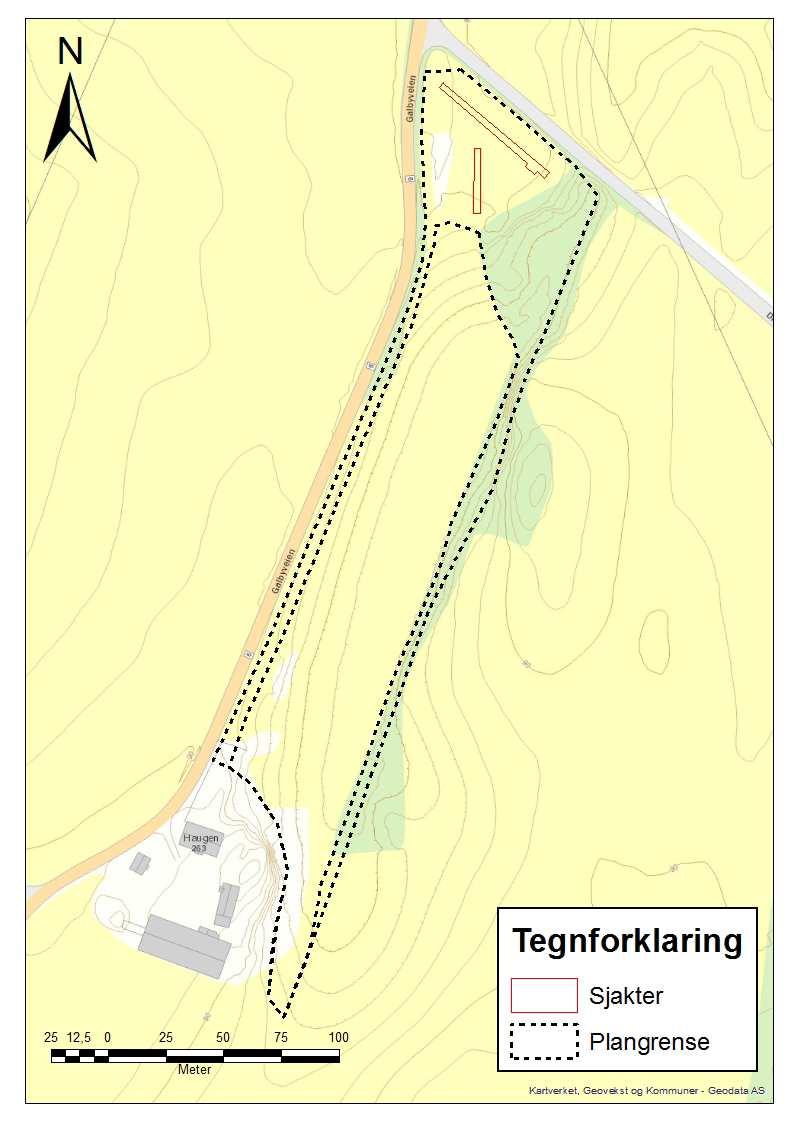 Undersøkelsen Registreringen av planområdet ble gjennomført den 21. april 2015. Den nordlige delen av planområdet besto av dyrket mark. Her ble registreringen foretatt med maskinell sjakting.