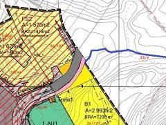 Utdrag fra rapport om naturfaglig beskrivelse. Planlagt tilkomst til boligområdet skal skje gjennom en ny tilkomstvei o_v1 med direkte avkjørsel fra Ytrebygdsveien.