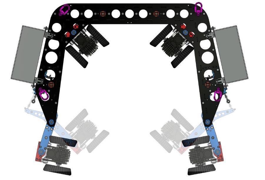 Konsept Robot: Non magnetic, friction-based traction.