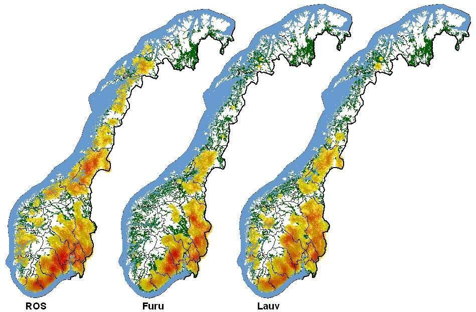 Regionale variasjoner i beitetrykk: Store forskjeller mellom beitetrearter Høyere i sør og