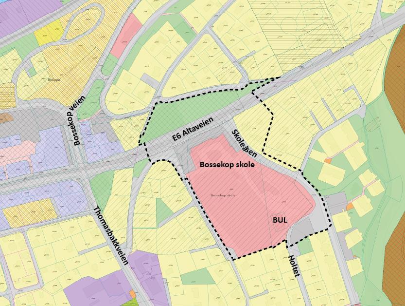 Ny skole og flerbrukshall vil utelukkende baseres på nybygg, dvs at eksisterende skolebygg vil rives.