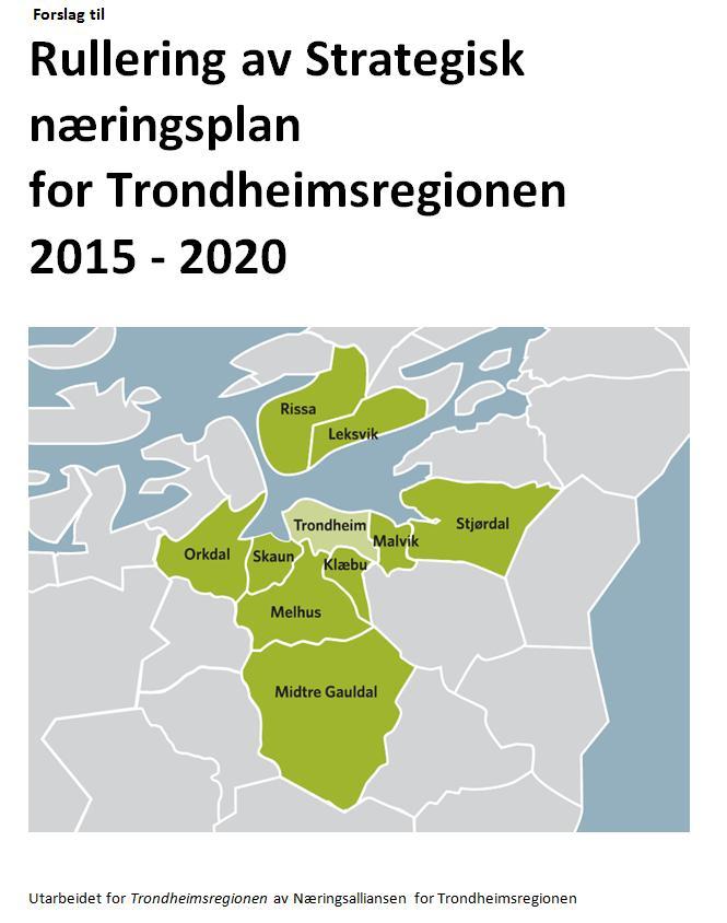 Overordnet mål (uendret): Trondheimsregionens andel av brutto