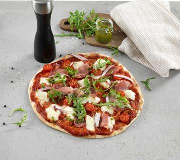 Kan gjerne varmes før servering. Epd nr: 4461638 Pane Pizzaiolo 24 stk à 110 g Italiensk pizzabrød.