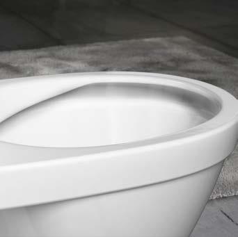 Det patentbeskyttede TOALETTER systemet SupraFix finnes også på flere toaletter fra Villeroy & Boch. Toaletter fra Gustavsberg produseres i tett- for hjørner og liten plass.