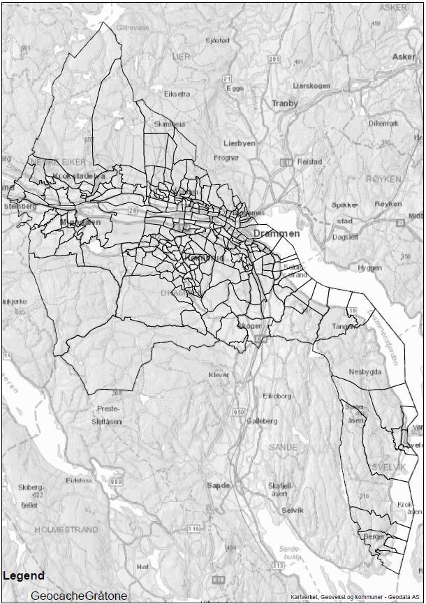 2 1 3 8 4 5 6 7 9 10 Stedsutvikling - 10 kommunedeler 1. Mjøndalen + Åsen + Steinberg (10283) 2. Krokstadelva + Stenseth (8084) 3. Solbergmoen + Solbergelva + Åssiden (18517) 4.