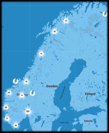 Anleggsinstallasjoner Siden 2015 har Salto/DEFA i Norge installert over 1000 ladeanlegg med automatisert strømdeling mellom ladepunktene.
