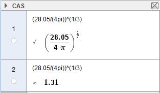 ..6 Overflaten til en kule er gitt ved formelen r.