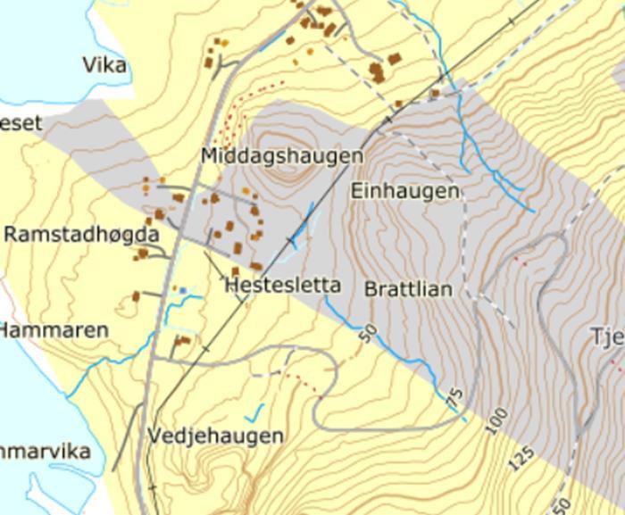 5. Radon Deler av planområde er markert med moderat til lav forekomst av radon samt usikker aktsomhet i NGU aktsomhetskart for radon.