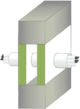 Detaljtegninger FR Trekker n PLASTRØR OG TREKKERØR BRANNMOTSTAND EI 90 U/C (E 90) 150MM ubegrenset lengde og 1200mm høyde 2 lag 60mm FR Brannplate 2-S TOM - BRANNMOTSTAND EI 180 (E 240)