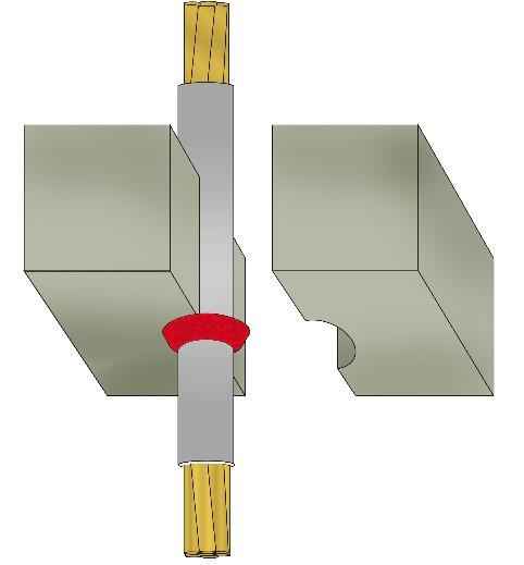 med mindre enn 10mm åpning rundt gjennomføring Kabler Ø80mm KABLER BRANNMOTSTAND EI 60 (E 120) DEKKE Utsparing med mindre enn 10mm åpning rundt gjennomføring Kabler Ø21mm i bunt Ø50mm Brannkitt på