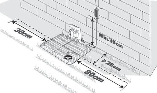 Installasjon 1 Plassering av ladestasjonen Finn en flat overflate for ladestasjonen. Stedet må være tørt og beskyttet mot direkte sollys. Adapteren kan monteres på veggen.