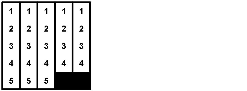 1) Det siste tallet er mindre enn det første. 2) Det nest første tallet er større enn det nest siste.