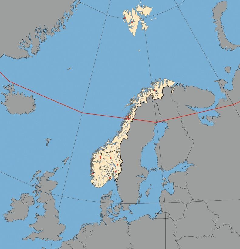 Sedimenttransport i utvalgte store vassdrag Svalbard: Bayelva brevassdrag 5-23 t/år organisk 1.8-5% : Alta: max 18 7 t/år Norge Beiarelv: Inorganisk 5 t yr 9 t/yr organisk.