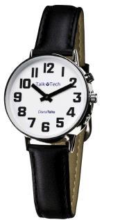 Armbåndsur Diana Norsk tale Enkelt armbåndsur med analog tidsangivelse. Finnes i to størrelser, liten og stor.