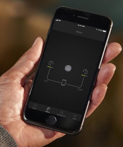 I tillegg til at du kan overvåke batteristatusen via ReSound Smart 3D app, blinker klare LEDlys på