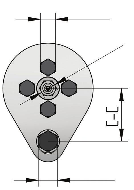 2/ technical specifications/torque tekniske data/tiltrekkingsmoment PIN size Diameter [mm] Screw Skrue Axle Aksling Positioning details Posisjonerings-detaljer Indicator X-value allowable range