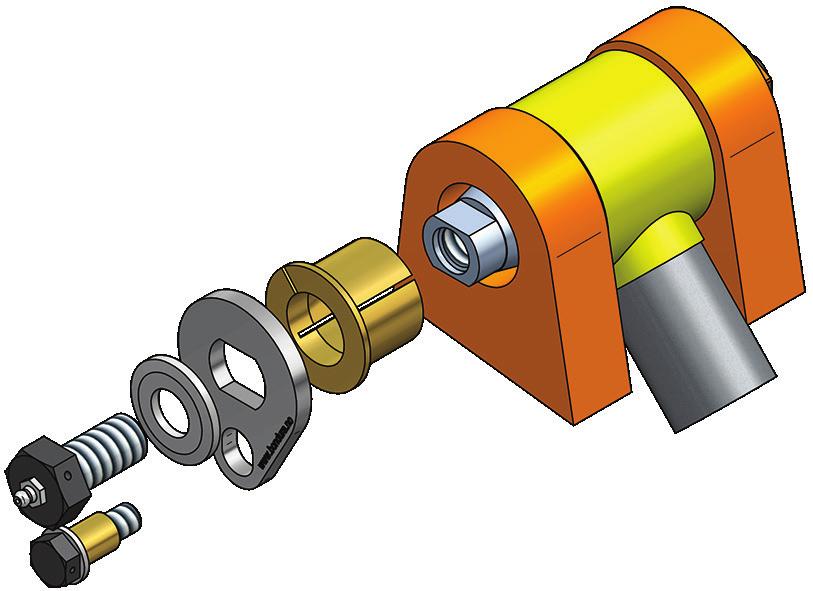 By using correct tread paste we ensure the correct torque. Komponenter monteres.