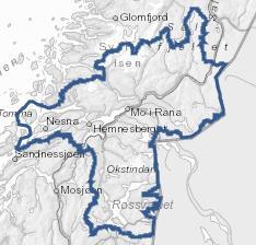 2.1. Vannområdet vårt Figur 1. Avgrensning av Ranfjorden vannområde. Et vannområde følger vannets vei og inndelingen i vannområder følger dermed nedbørsfeltene.