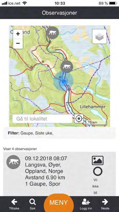 Årets registreringer omfattet som tidligere familiegrupper av gaupe, og ble gjennomført i perioden 1. oktober til 28. februar.