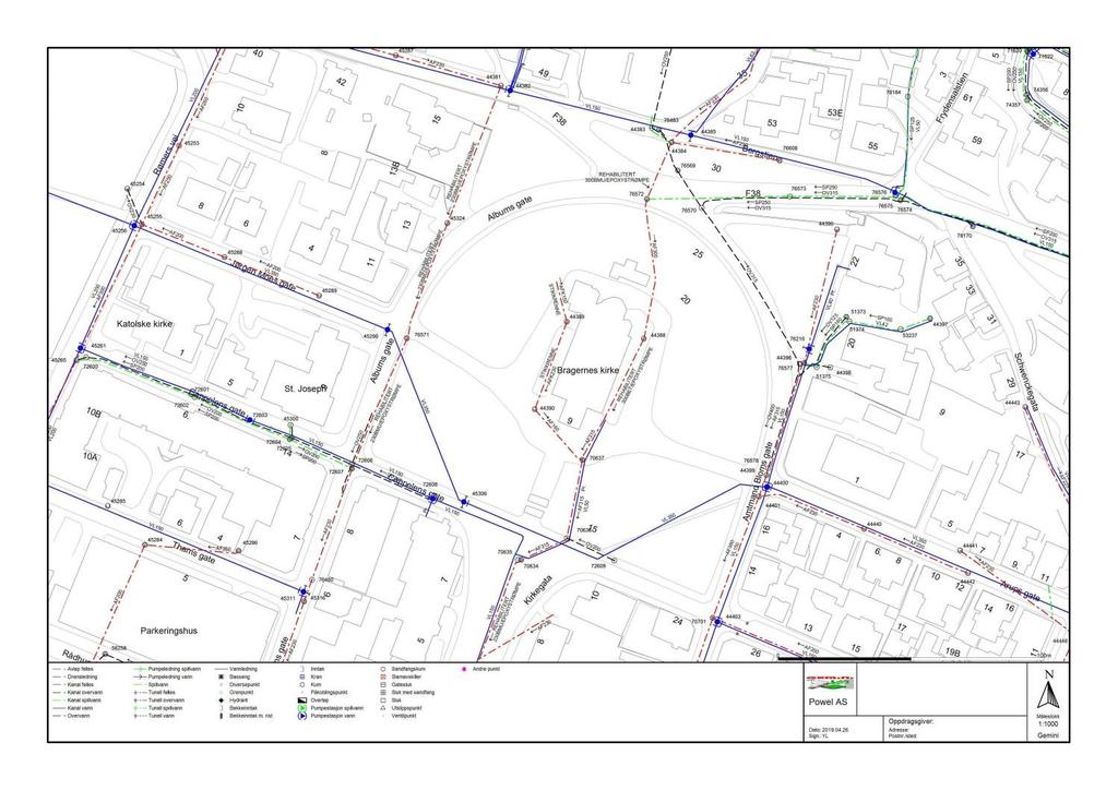 Bragernes kirke plan