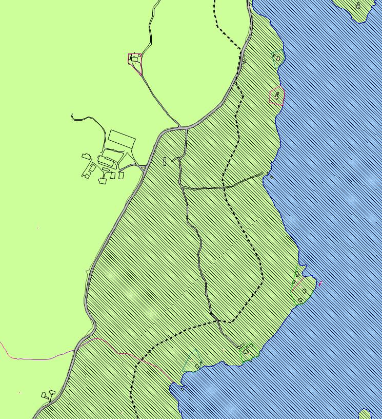 2.2. Dagens plansituasjon og arealbruk Hele området er avsatt som LNF-Område i gjeldende arealdel.