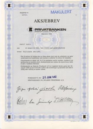 1 \ 31632 40 60 1979 200 C-45 26 18-mar-06 1/m \ 32824 40 55 Lister Privatbank A/S Vestbygden, Lista Bank Registrert: 2 jan 1939 200 Blankett Oliven 1939 200 D-18 30 18-nov-17 0 \