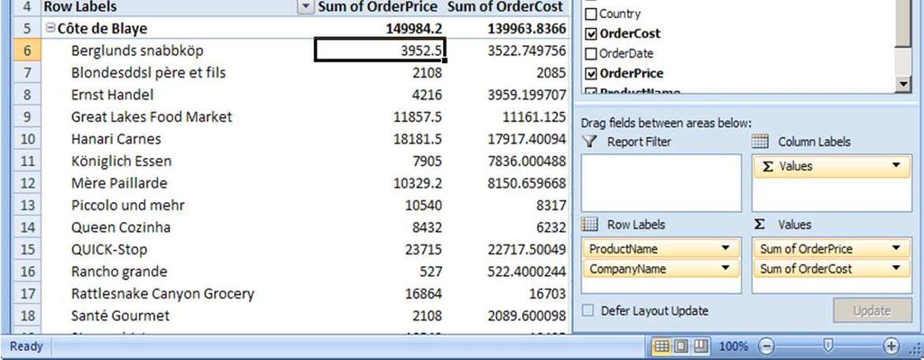 numbers(labels) are placed to the left and numeric field to the right automatically when fields