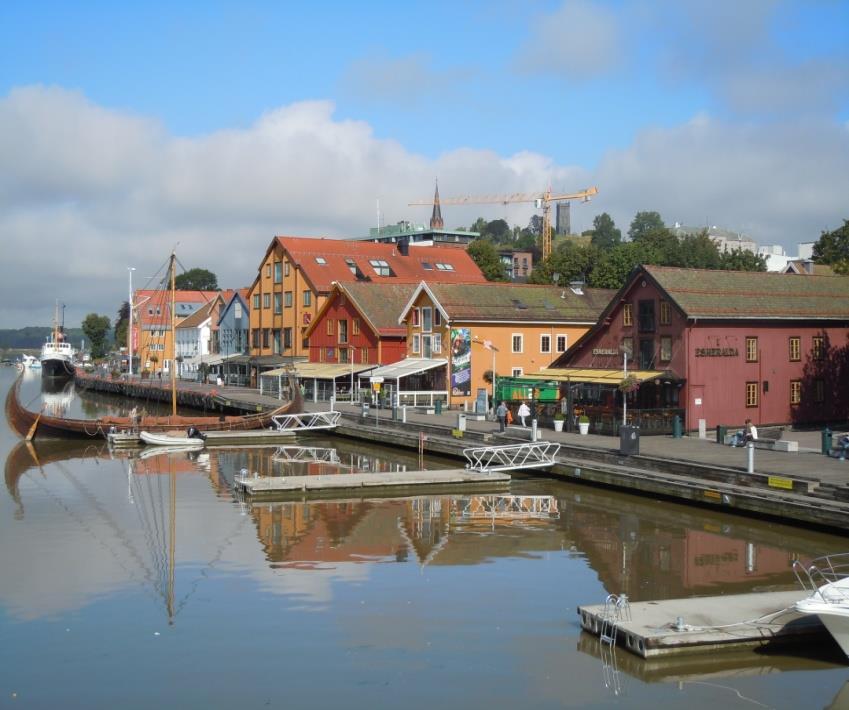 Bryggen i Tønsberg Autentiske miljøer er alltid et fortrinn for etablering av