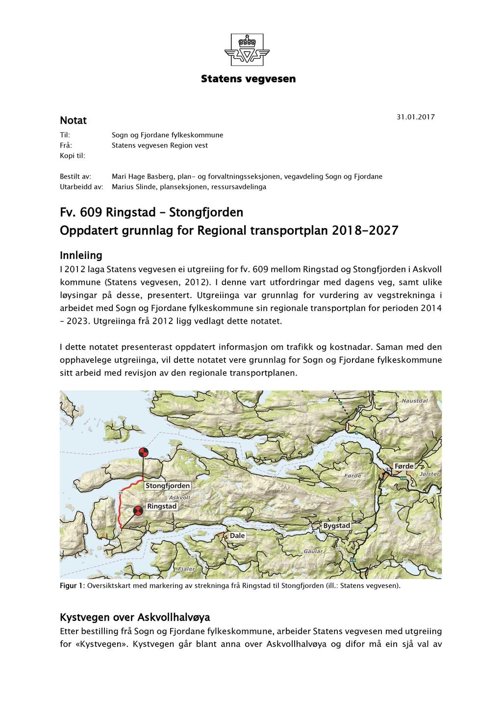 Statens vegvesen Notat 31.01.