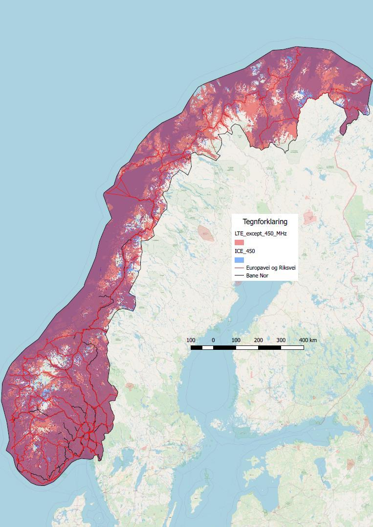 Nett i verdensklasse 4G (dekning utendørs) Arealdekning 80 % Befolkningsdekning - nesten 100 % I 2018 hadde hele 82 % av norske husstander tilbud om høyhastighets bredbånd (100 Mbit/s), mot bare 63 %