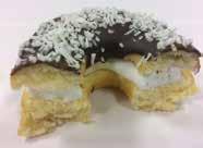 Josteins Premium donut Det du trenger 5. Napoleons donut V.nr. 55610 Vaniljekrem Kremfløte V.nr. 71212 Bringebærsyltetøy V.nr. 31001 Fruto rom V.nr. 38010 Overtrekksglasur mørk V.nr. 76815 Fondantpasta myk Dypp donutsen i fondantpasta myk.