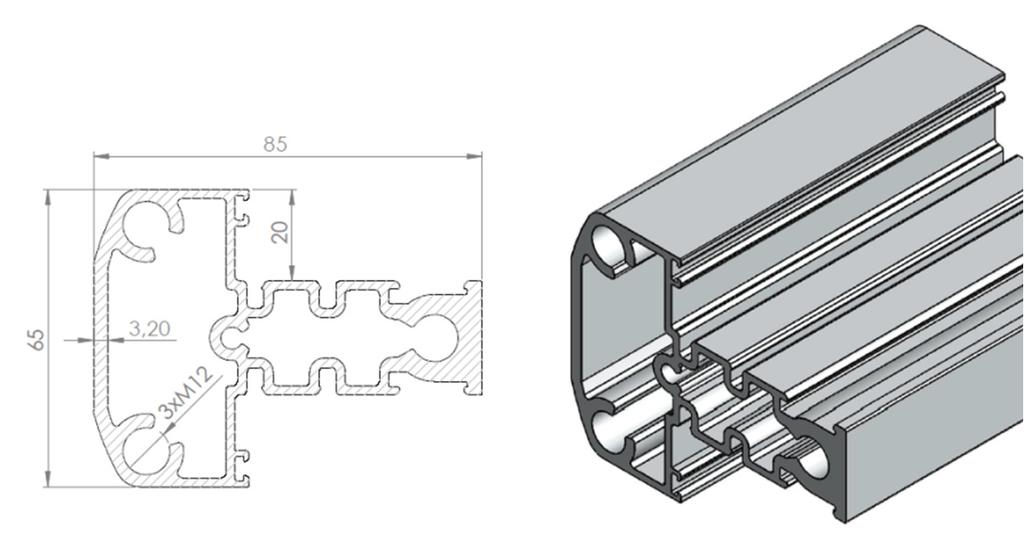 Lagerlengde Perimeter ASU19664N ASU19664 Ubehandlet 6100 mm