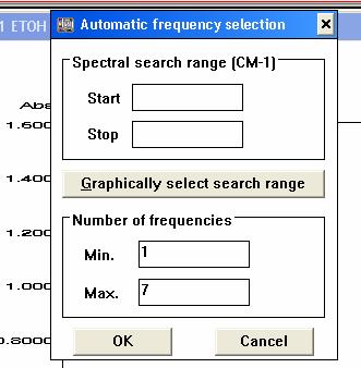 Autofrequency Select: A Tool for P-Matrix Models Set the maximum number of