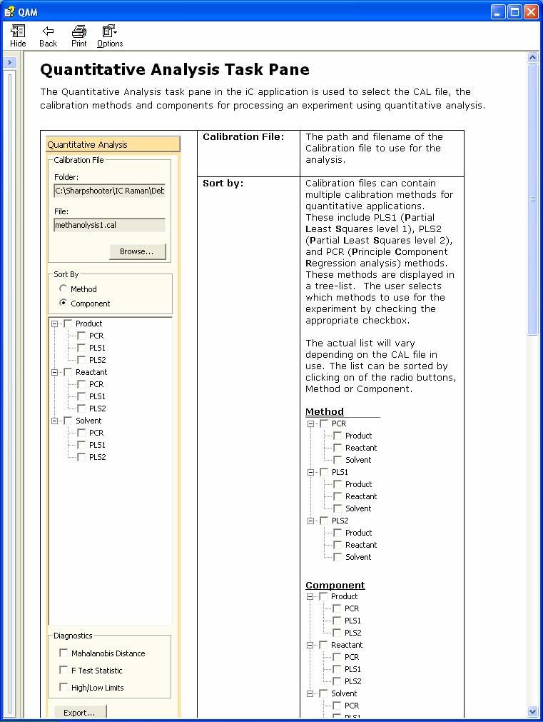 Selecting and configuring CAL