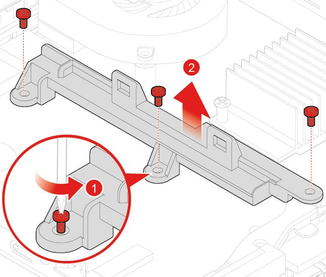 3. Fjern maskindekslet. Du finner mer informasjon under «Fjerne maskindekselet» på side 28. 4. Fjern lagringsstasjonen.