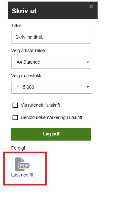 Det startes da en utskriftsproduksjon.